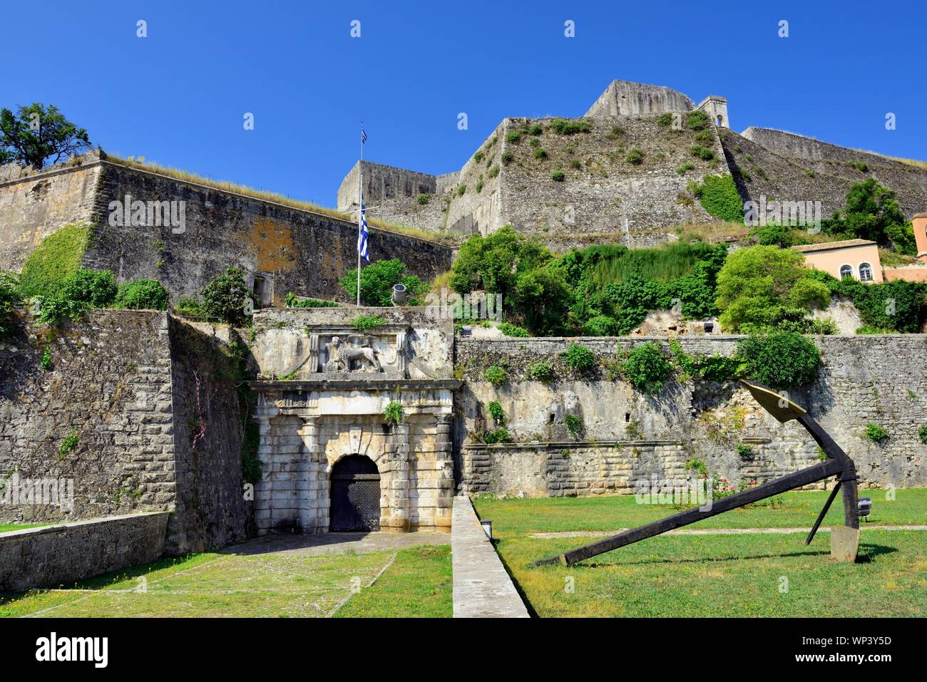 Nouvelle forteresse,Corfu Kerkyra,,Corcyre,grèce,Îles Ioniennes Banque D'Images