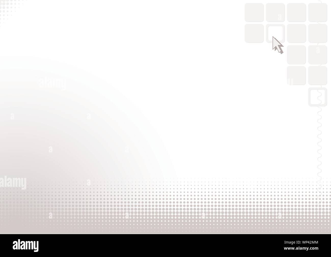 Résumé fond argenté avec curseur de l'ordinateur Illustration de Vecteur