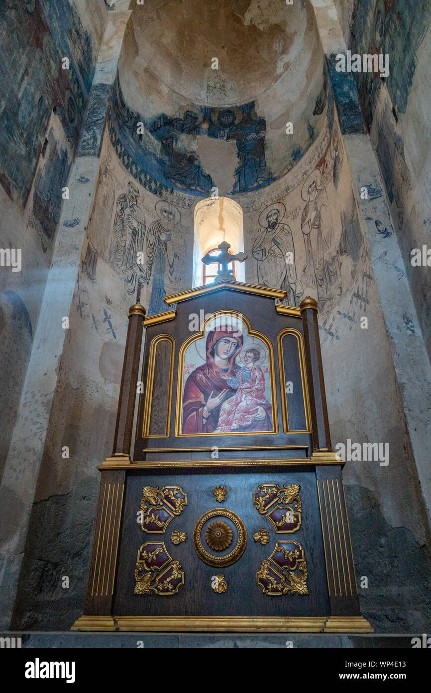 Visiter la cathédrale de la Sainte Croix, Aghtamar à Van, Turquie Banque D'Images