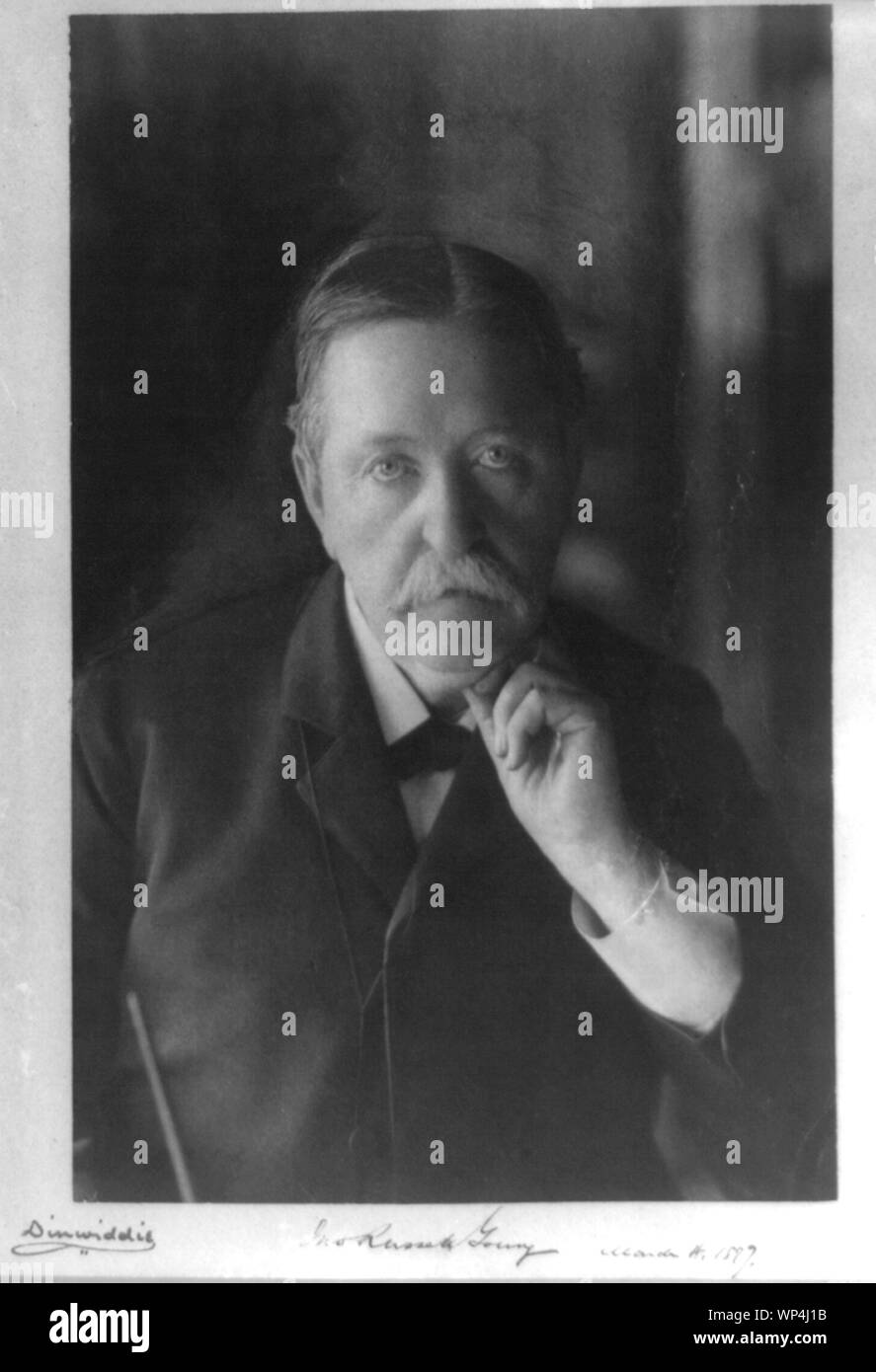 John Russell Young, half-length portrait, face à l'avant ; bibliothécaire du Congrès de 1897 à 1899 Banque D'Images