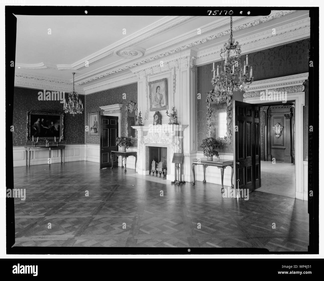 John S. Phipps Manor House, résidence, Old Westbury Gardens, Old Westbury, Long Island. Banque D'Images