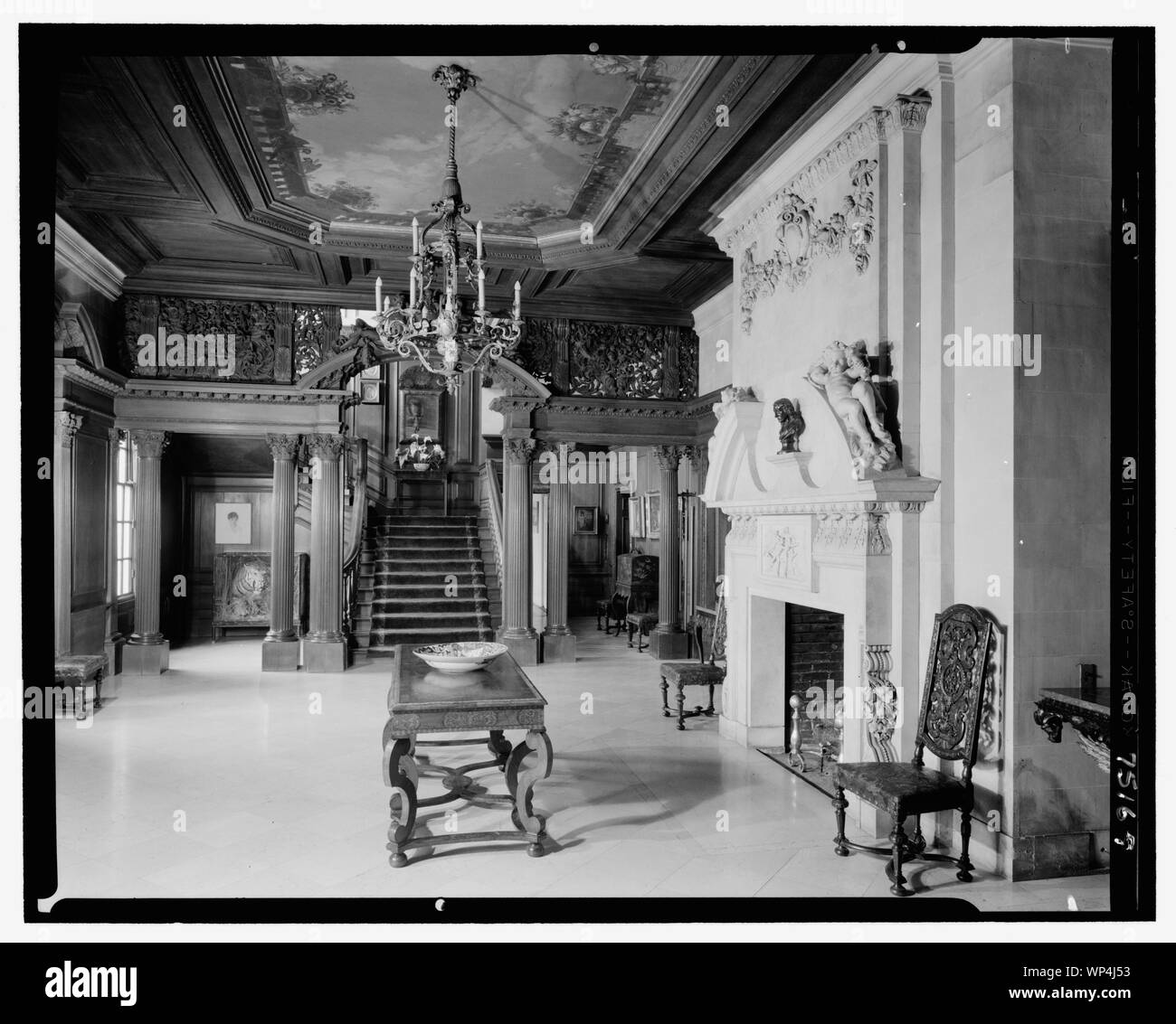 John S. Phipps Manor House, résidence, Old Westbury Gardens, Old Westbury, Long Island. Banque D'Images