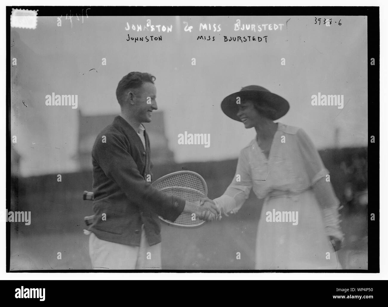 Johnston & Mlle Bjurstedt Banque D'Images