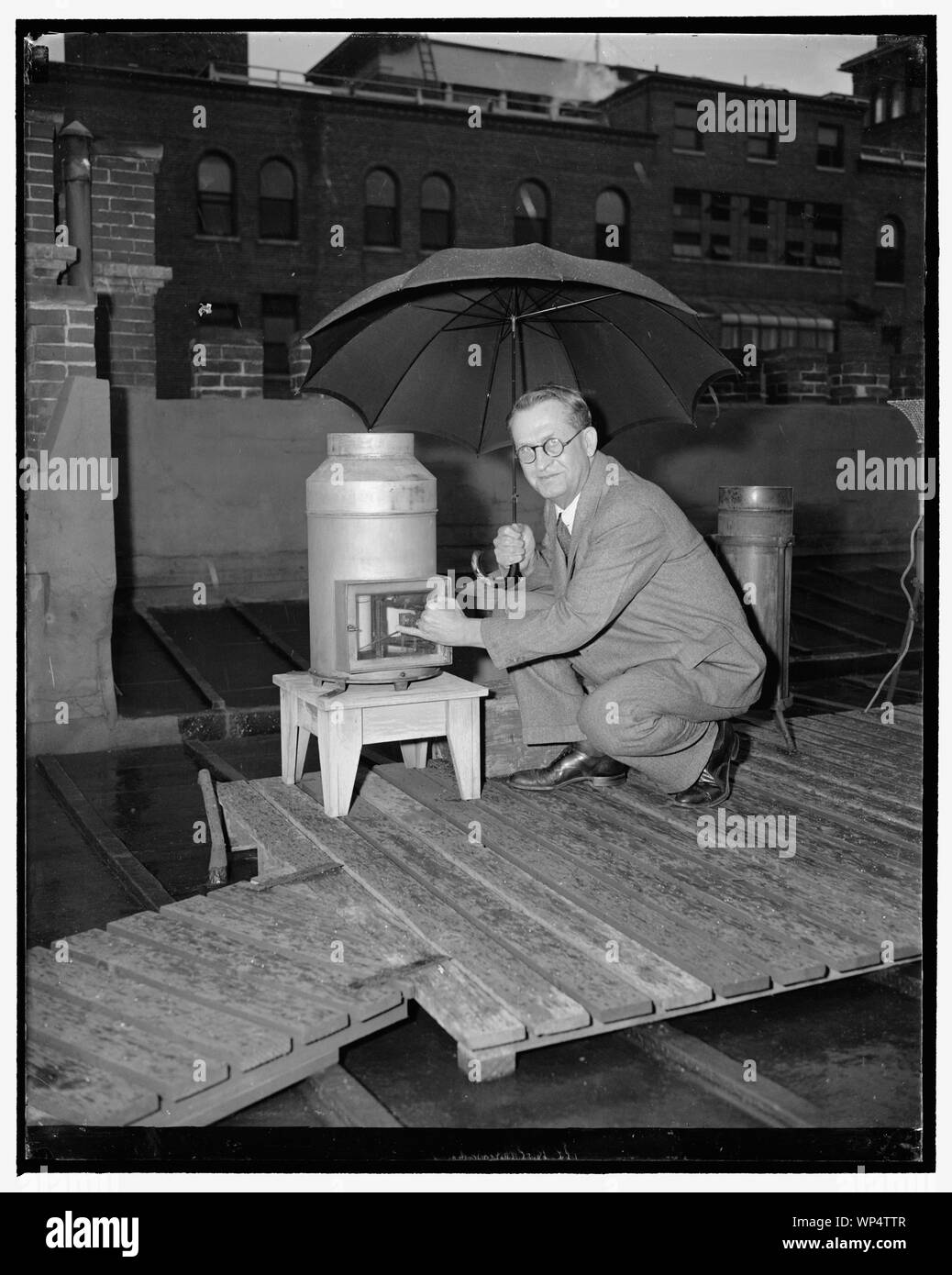 Kincer Joseph Burton, Météorologiste principal, chef de la Division des changements climatiques et météorologiques de la récolte Banque D'Images