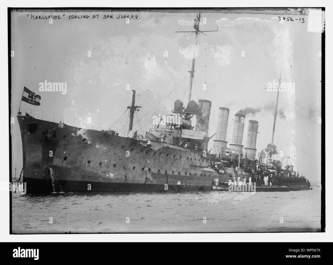 Coaling KARLSRUHE à San Juan P.R. Banque D'Images