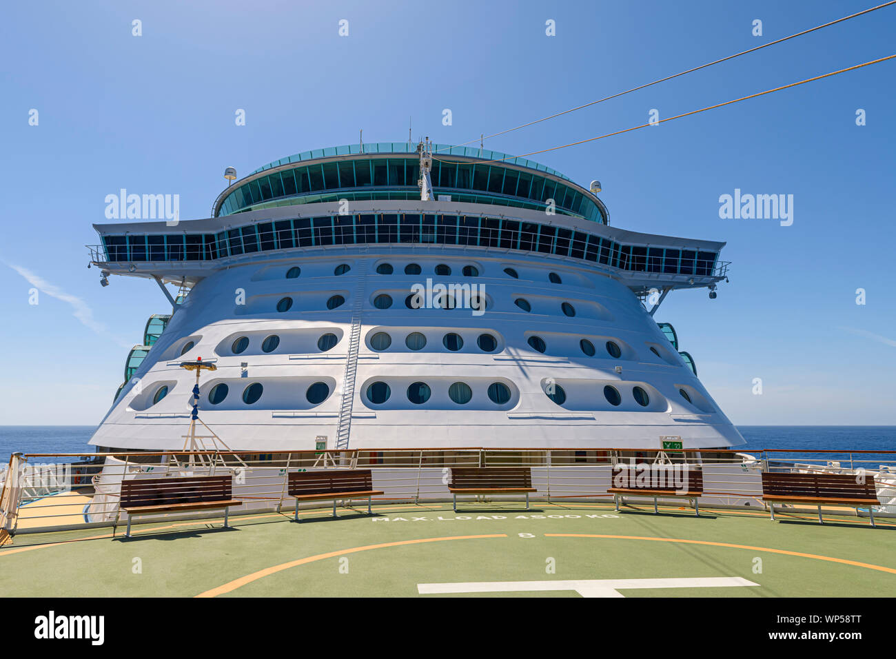 Indépendance des mers pont navires Royal Caribbean croisière indépendance des mers. Banque D'Images