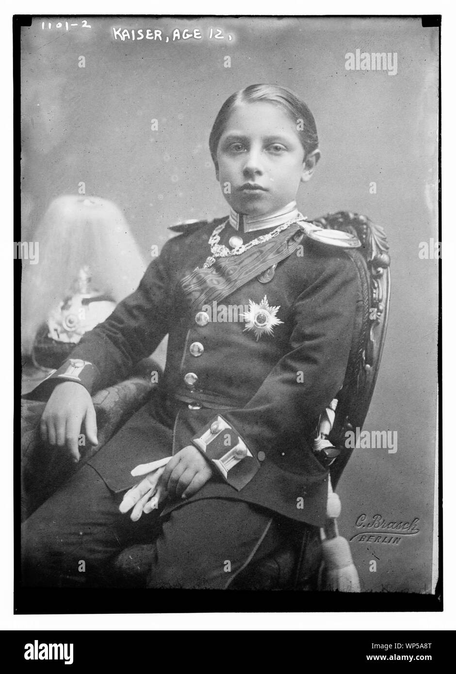 Kaiser, 12 ans, assis, C. Brasch, Berlin / C. Brasch Banque D'Images