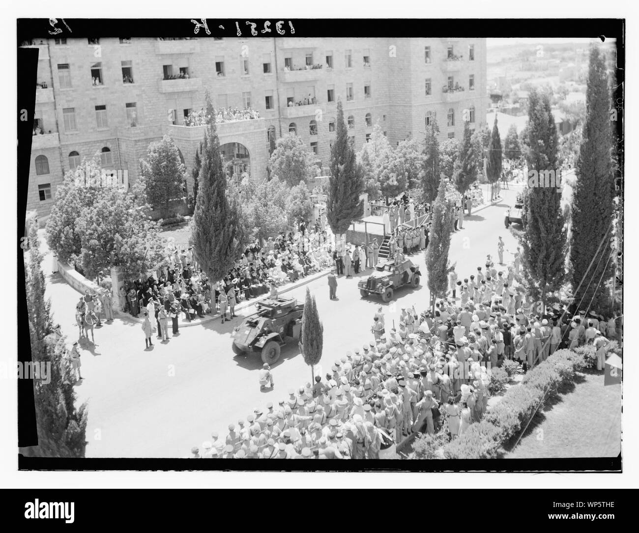 Le roi George VI, défilé anniversaire & présentations, 14 juin, 1945 Banque D'Images