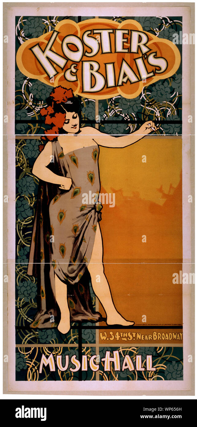 Koster & Bial's Music Hall W. 34th Street près de Broadway. Banque D'Images