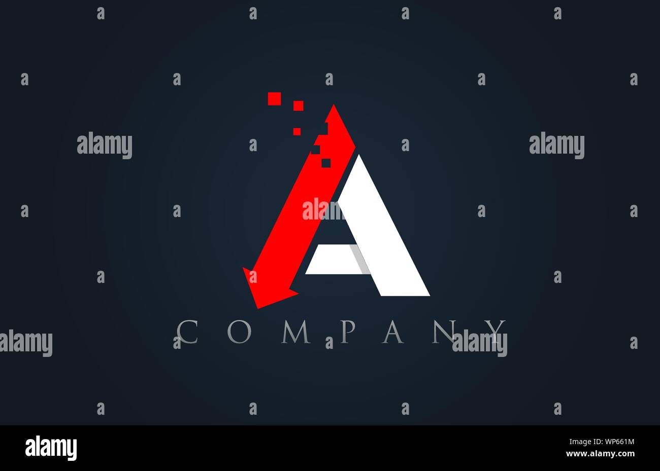 Une lettre de l'alphabet bleu blanc rouge icône logo design adapté pour une société ou entreprise Illustration de Vecteur