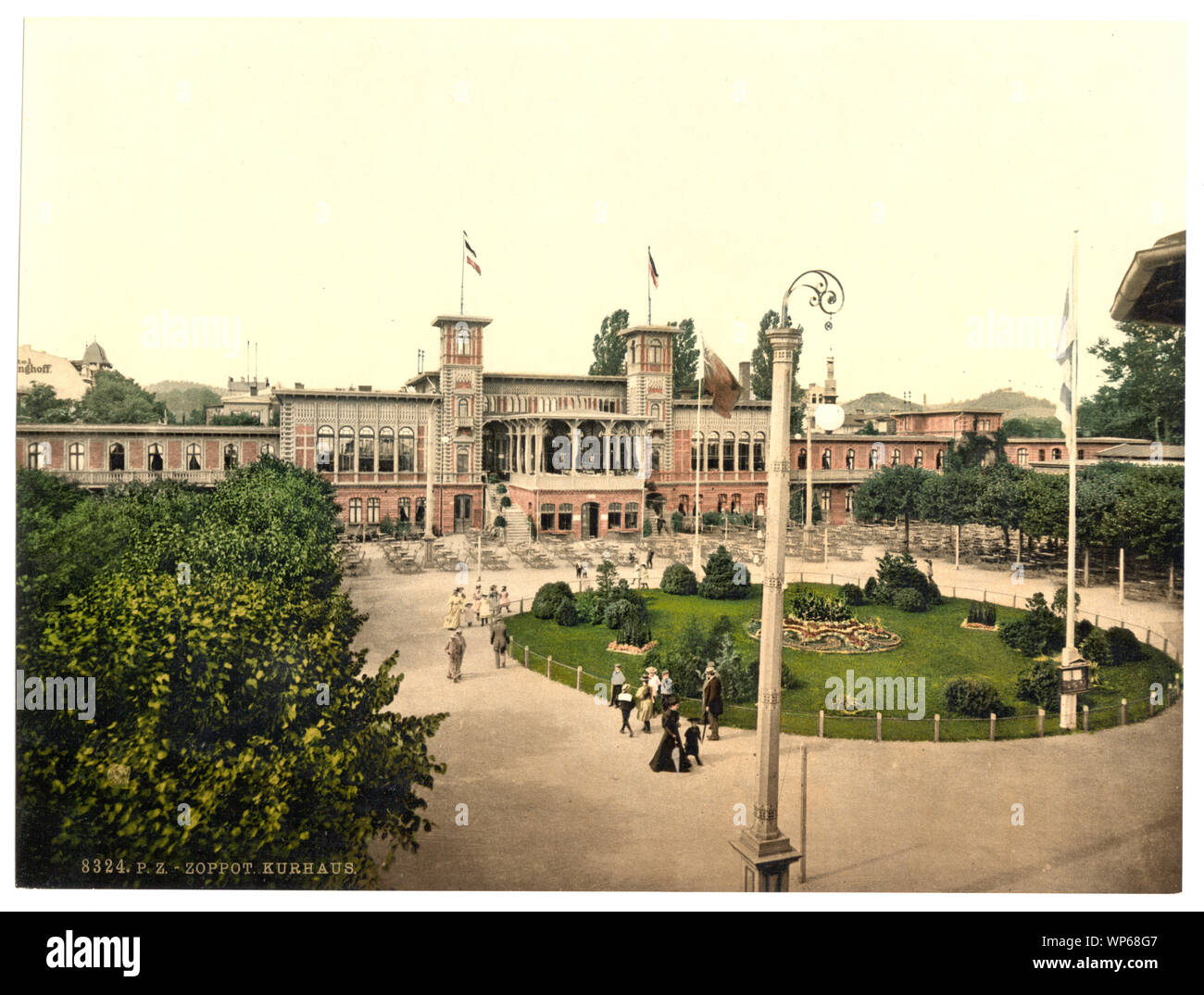 Le Kurhaus, Zoppot, est de la Prusse, l'Allemagne (c.-à-d., Sopot, Pologne) ; Banque D'Images
