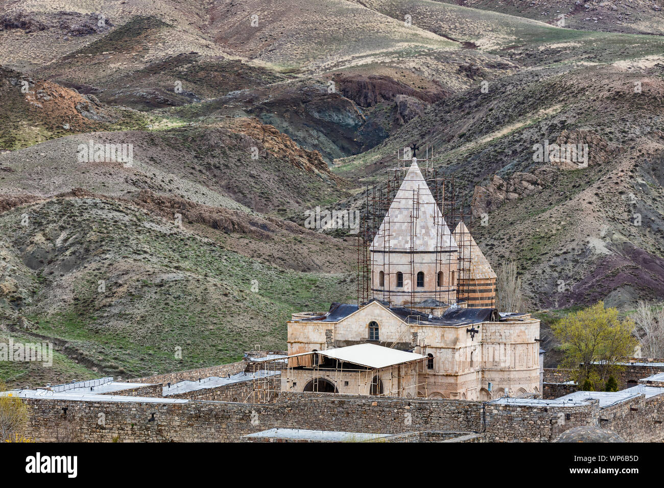 Saint Thaddeus Eglise Arménienne, Qareh Kelisa, Qarah Kalisa, Chaldoran County, Province de l'Ouest, l'Iran Banque D'Images