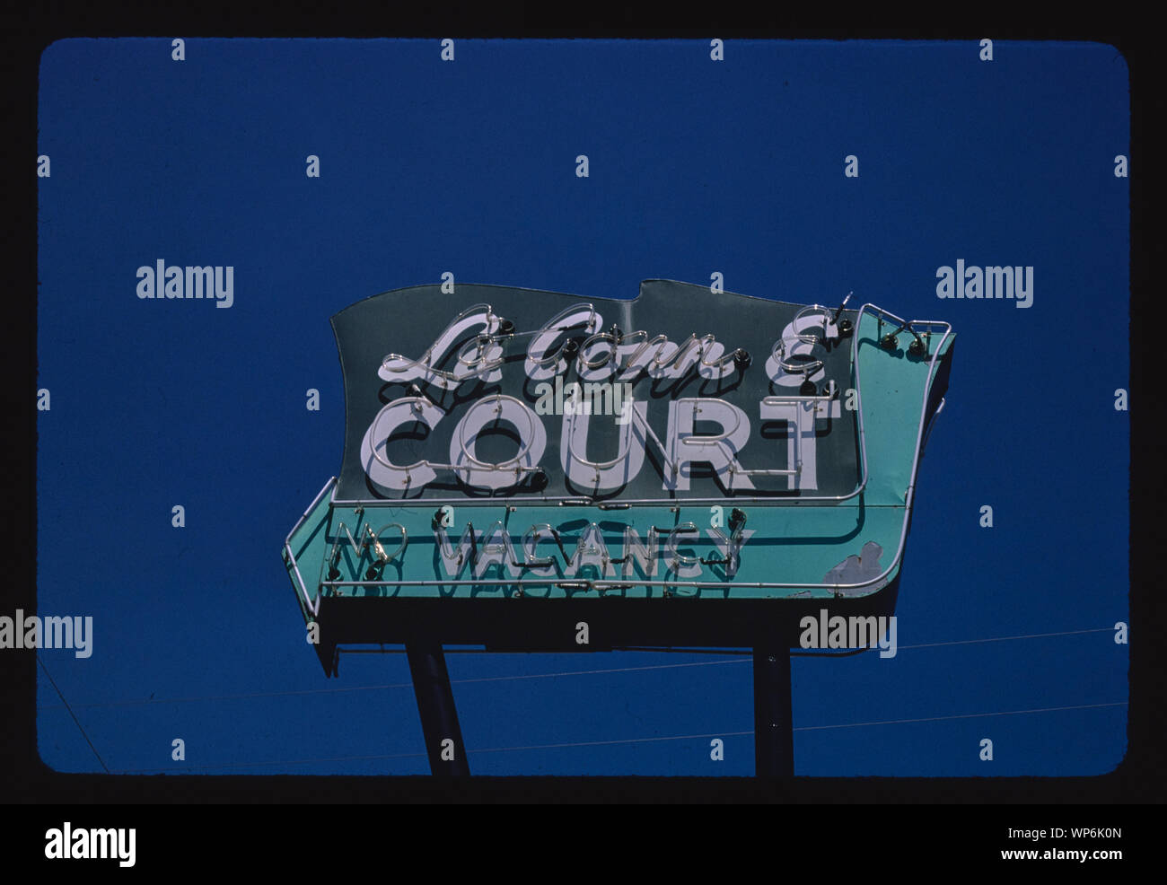 La Cour E Maïs signe, Route 148, Corning, Iowa Banque D'Images