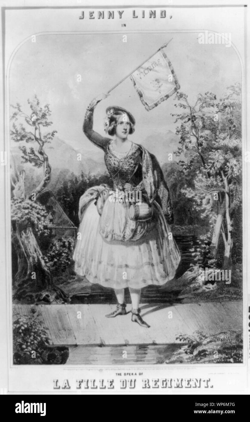 La fille du regiment Banque D'Images