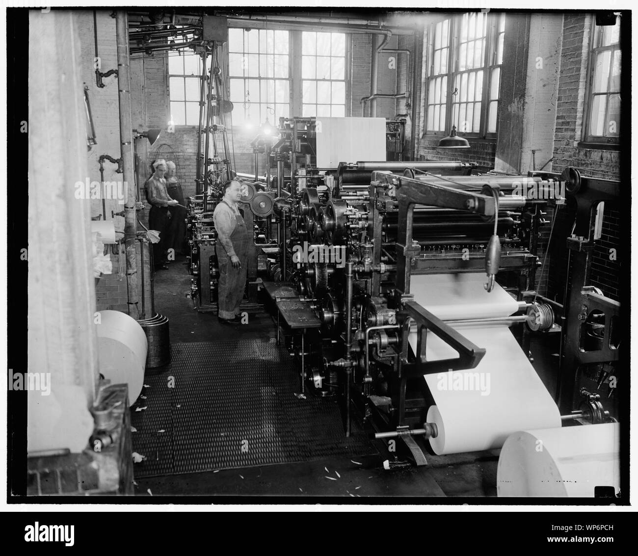 Travail, 10 Indep. Ave., salle de presse, 1/15/38 Banque D'Images