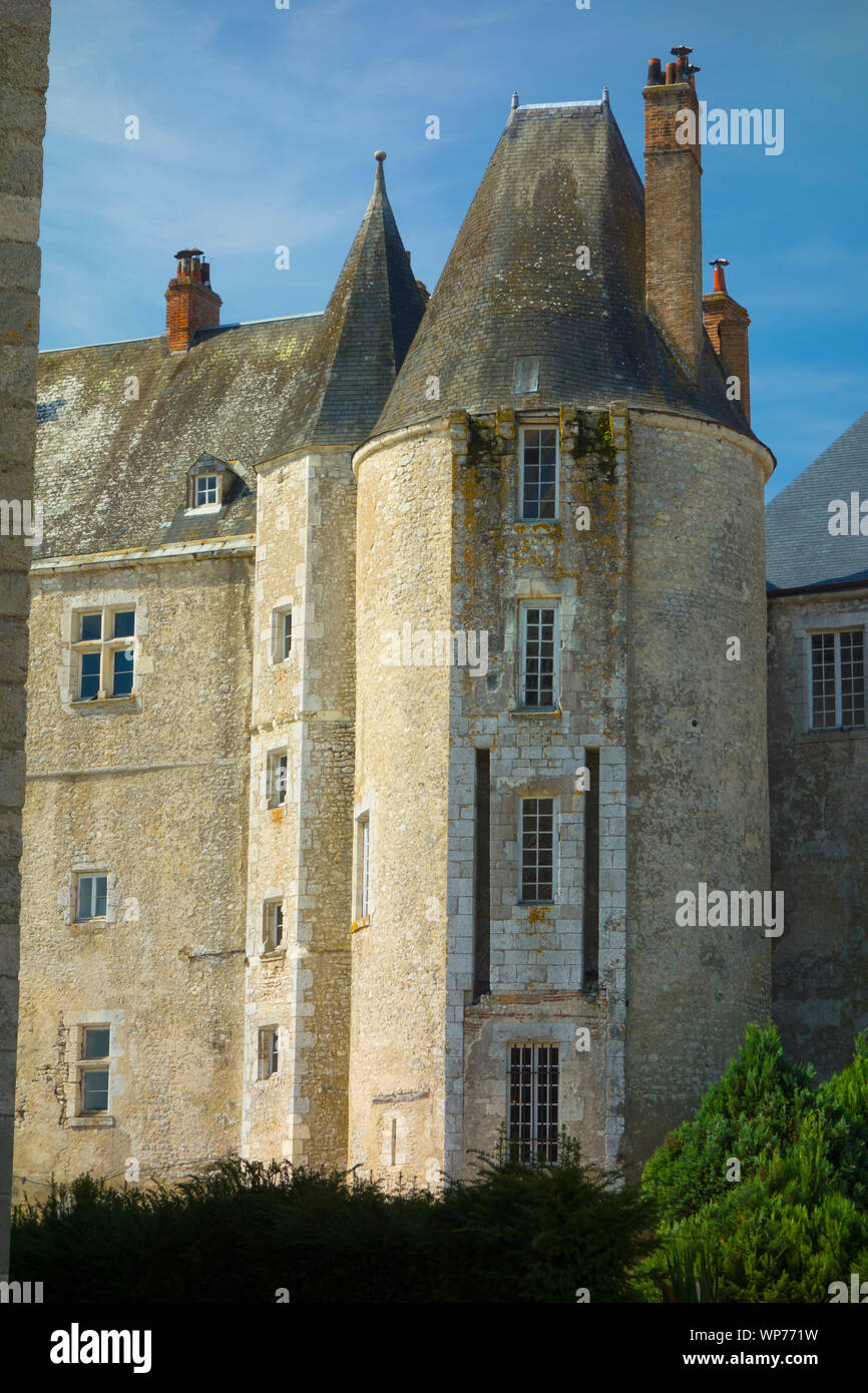 France, Loiret (45), Meung-sur-Loire, château Banque D'Images