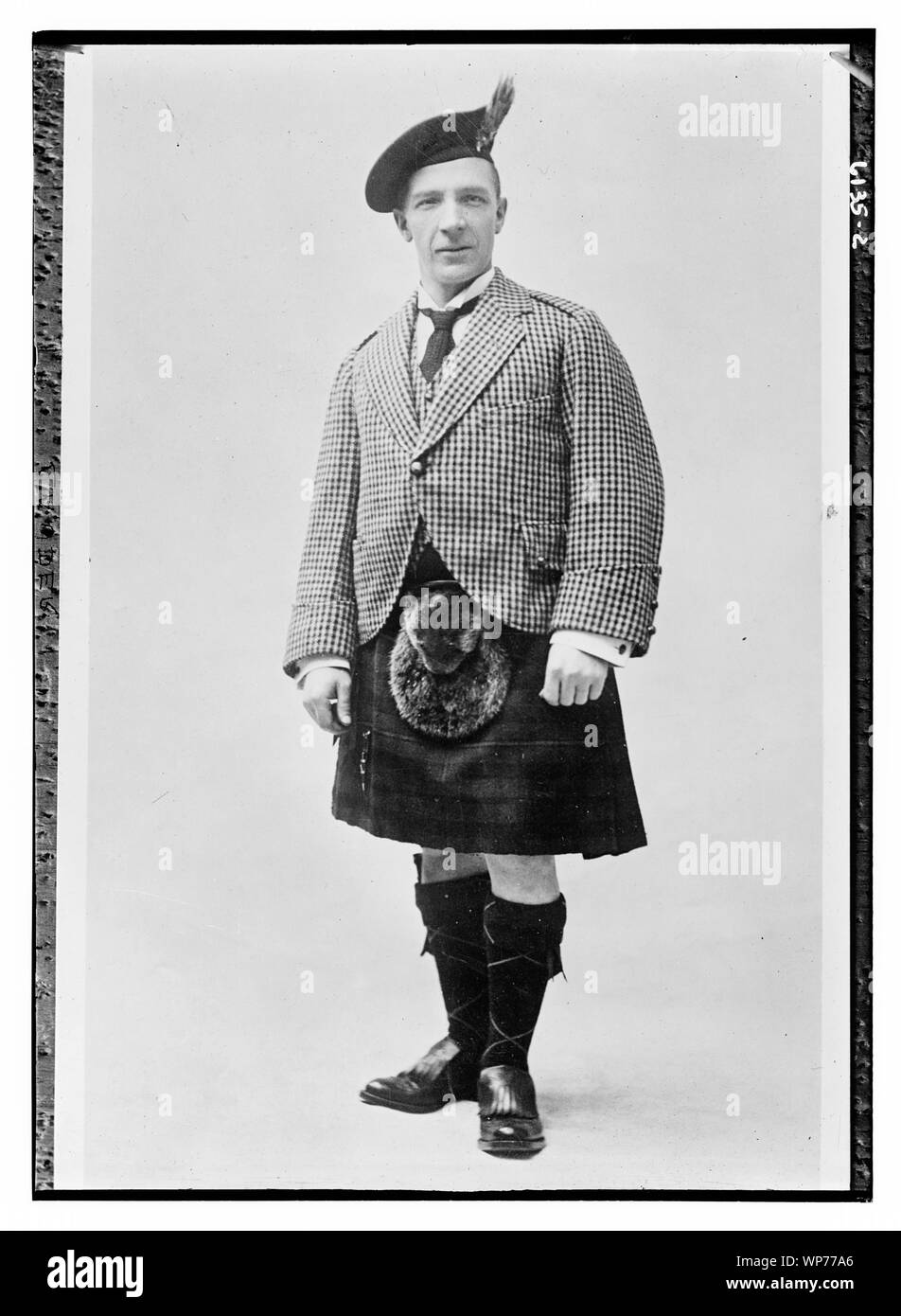 Lauder portant le kilt Banque D'Images