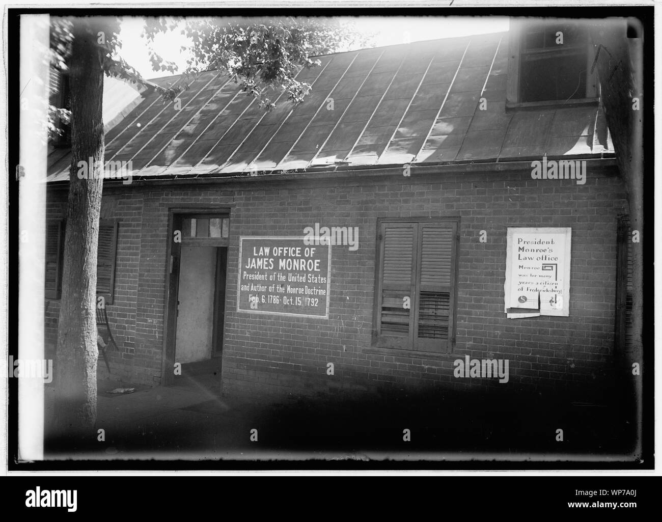 Bureau du droit de Jas. Monroe Banque D'Images