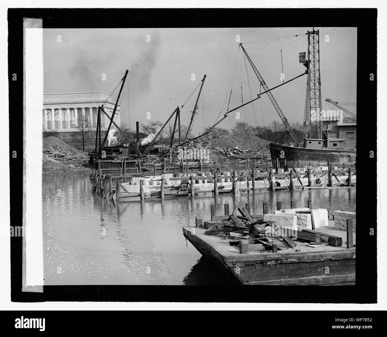 Pose de première pour Arlington Memorial Bridge Banque D'Images
