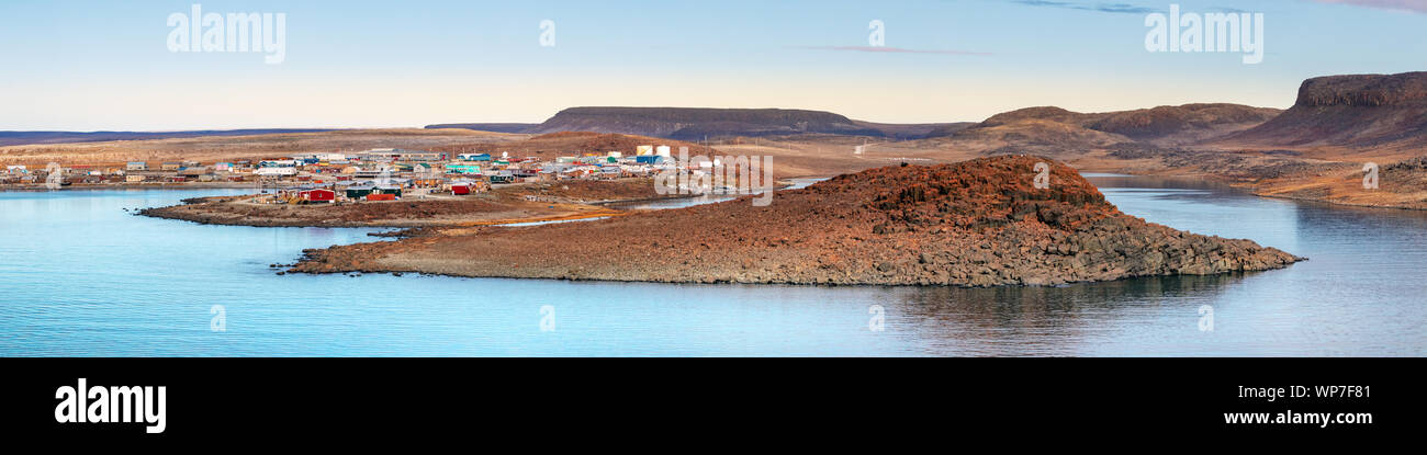 La Côte d'Ulukhaktok situé sur le côté ouest de l'île Victoria sur le golfe d'Amundsen, dans les Territoires du Nord-Ouest, Canada. Banque D'Images