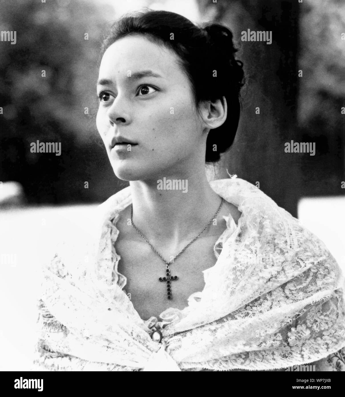 Meg Tilly, sur-ensemble du film, 'Carling', Photo par Jaromír Komárek, Orion Pictures, 1989 Banque D'Images