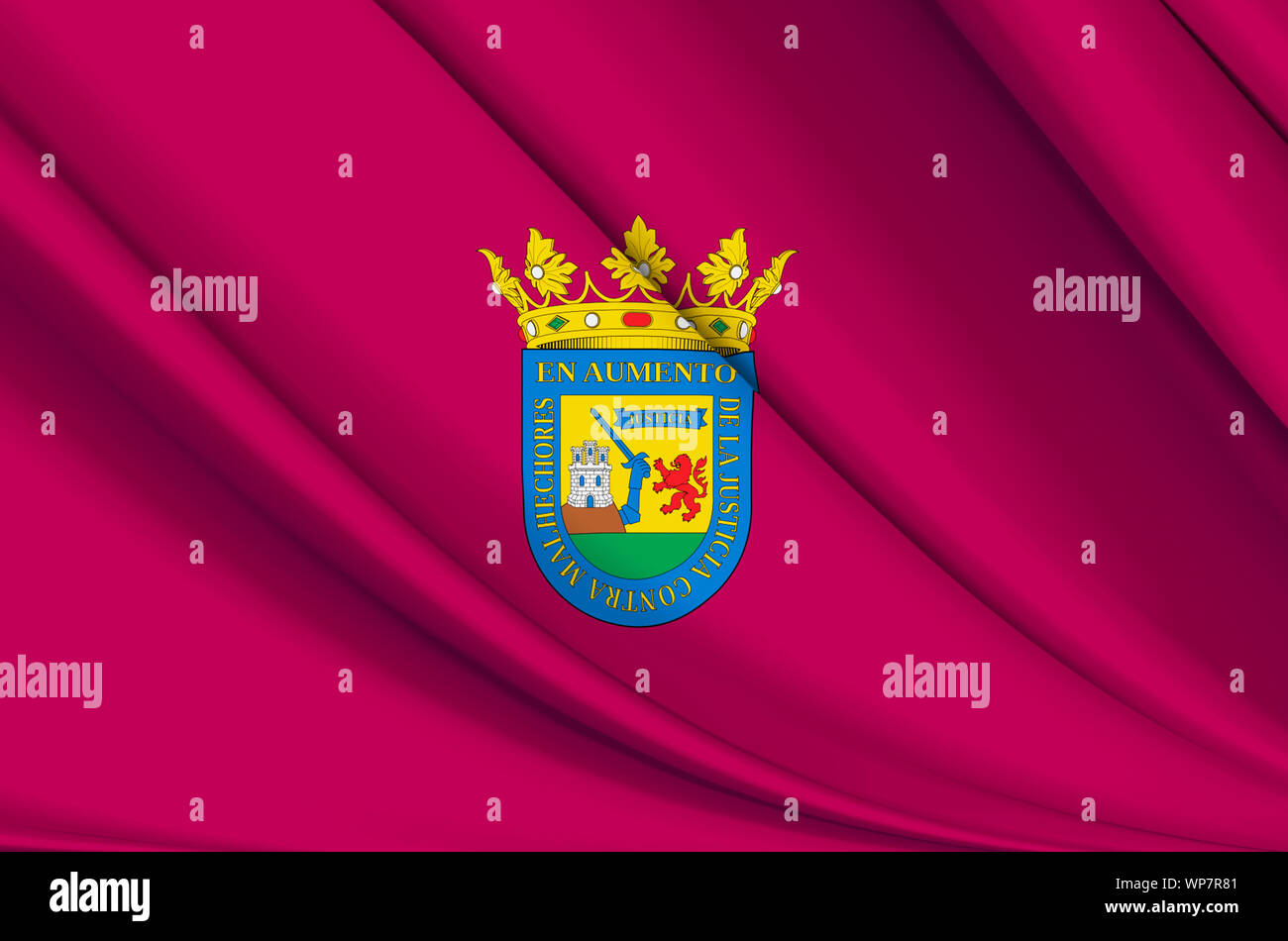 L'Alava waving flag illustration. Régions et villes d'Espagne. Parfait pour l'utilisation d'arrière-plan et la texture. Banque D'Images
