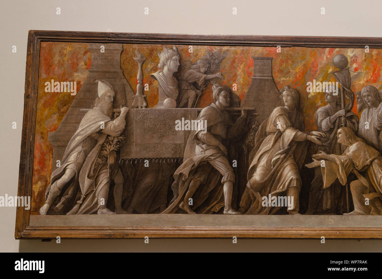 L'introduction du culte de Cybèle à Rome' est une tempera à la colle sur  toile. Il a été produit en 1505-1506 par Andrea Mantegna Photo Stock - Alamy