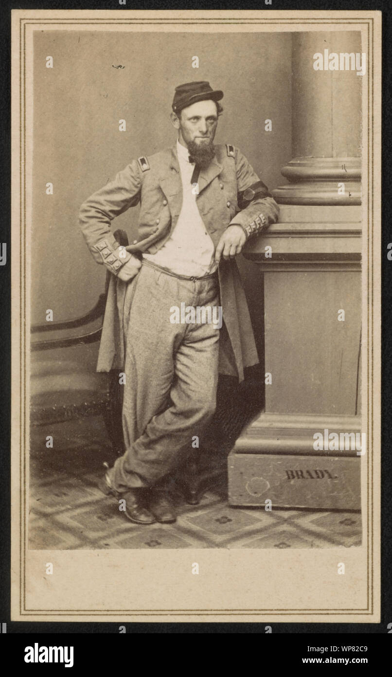 Le Lieutenant-colonel L. Noé de Farnham Co. B, 7e Régiment d'infanterie de New York et New York 11e Régiment d'infanterie en uniforme] / De négatif photographique dans la région de Brady's National Portrait Gallery Banque D'Images