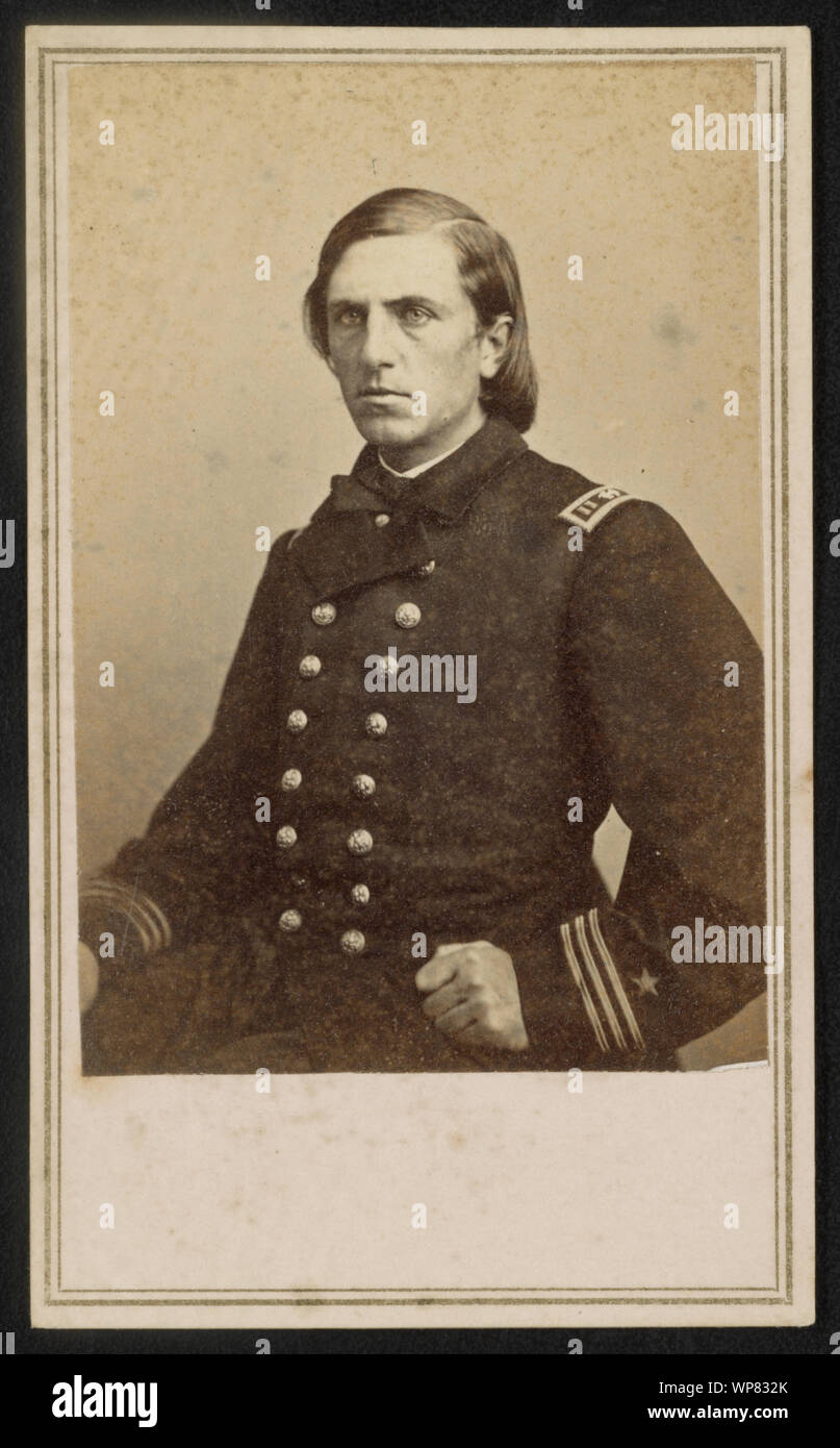 Le Lieutenant William B. de Cushing l'Union Navy en uniforme] / De négatif photographique dans la région de Brady's National Portrait Gallery Banque D'Images