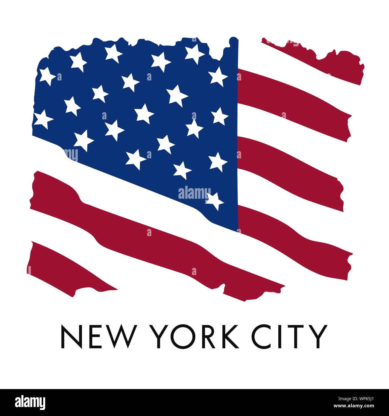 New York typographie USA flag pour t-shirt design. Vector illustration avec texture grunge Illustration de Vecteur
