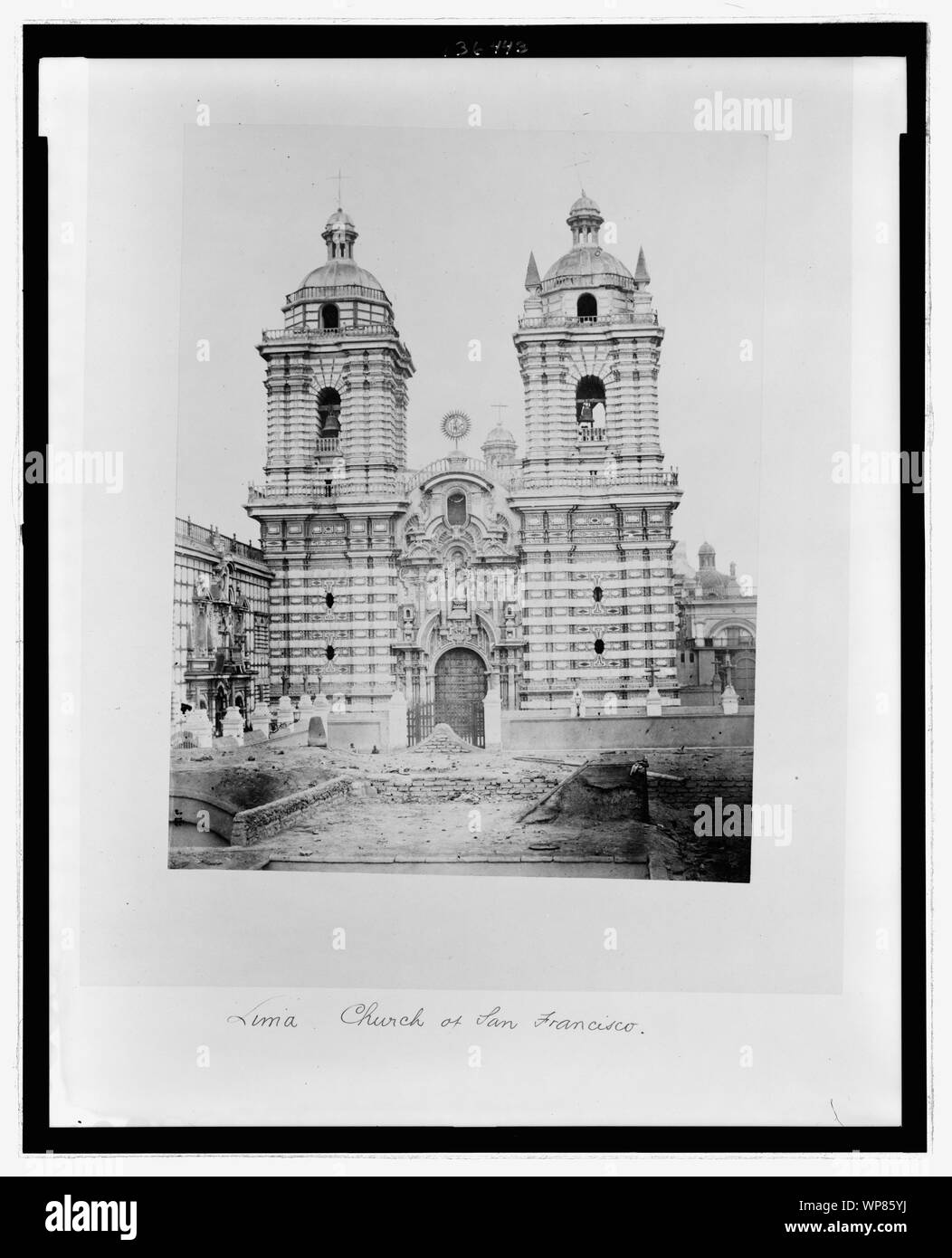 Lima. Église de San Francisco Banque D'Images