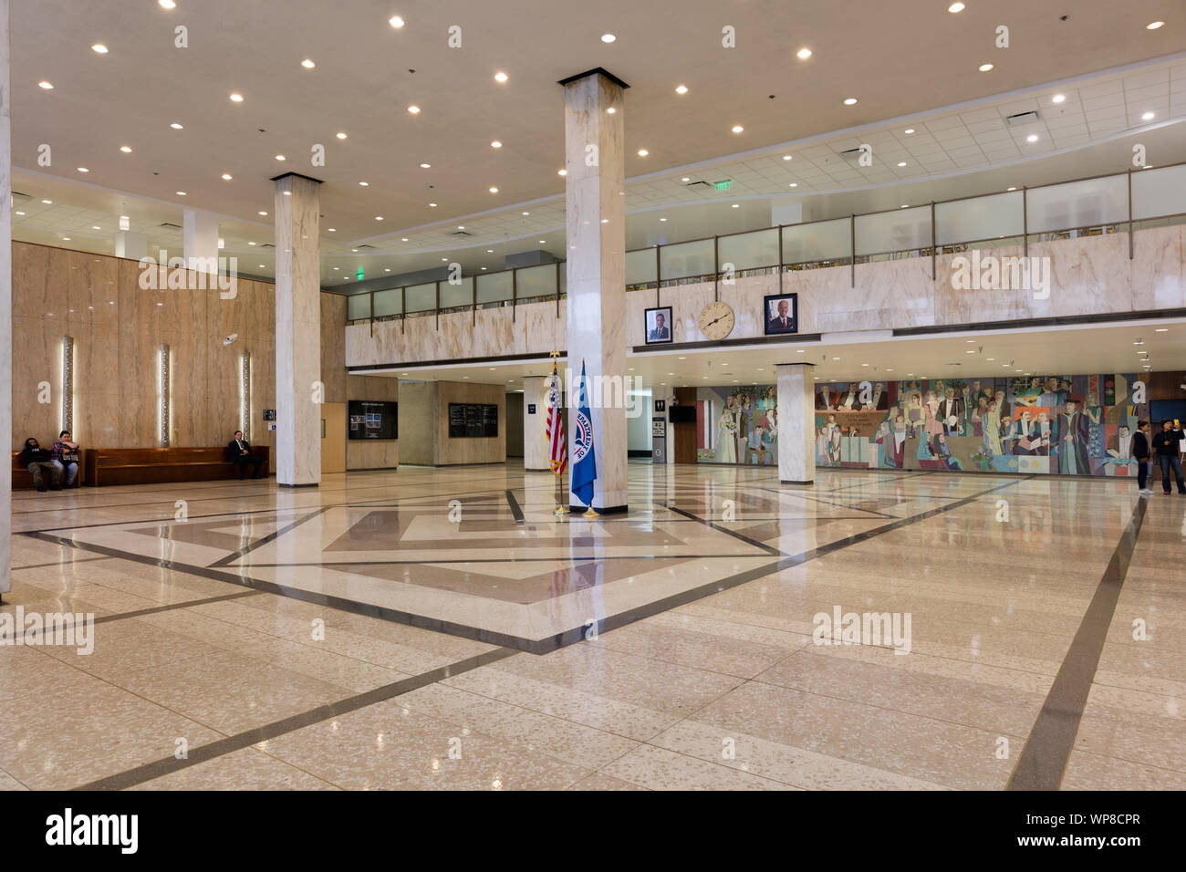 Hall. Édifice fédéral à 300 N. Los Angeles Boulevard à Los Angeles, Californie Banque D'Images