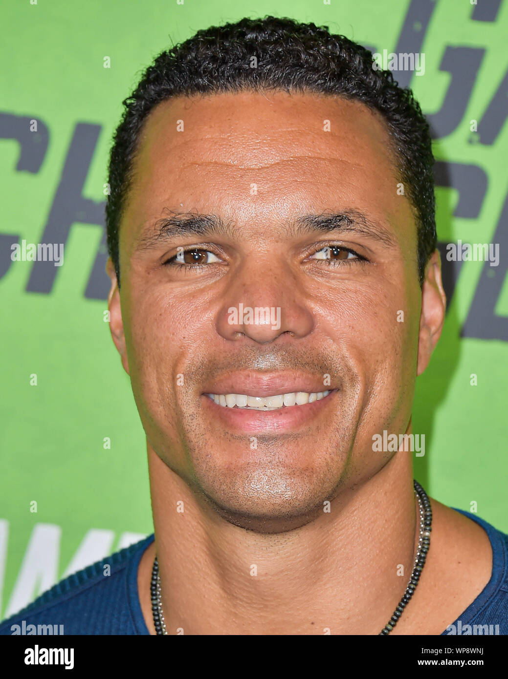 Hollywood, États-Unis. 08Th Sep 2019. HOLLYWOOD, LOS ANGELES, CALIFORNIE, USA - 05 SEPTEMBRE : Tony Gonzalez arrive à la première de Los Angeles 'Game Changers l' tenue au cinéma ArcLight Hollywood le 5 septembre 2019 à Hollywood, Los Angeles, Californie, États-Unis. ( Photo : Agence de Presse Image/Alamy Live News Banque D'Images