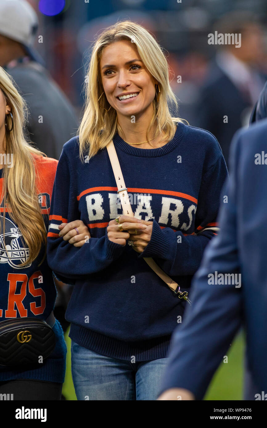 Chicago, Illinois, USA. 05 Sep, 2019. - Kristin Cavallari visites l'écart avant le match de la NFL entre les Packers de Green Bay et les ours de Chicago à Soldier Field, à Chicago, IL. Photographe : Mike Wulf Crédit : csm/Alamy Live News Banque D'Images