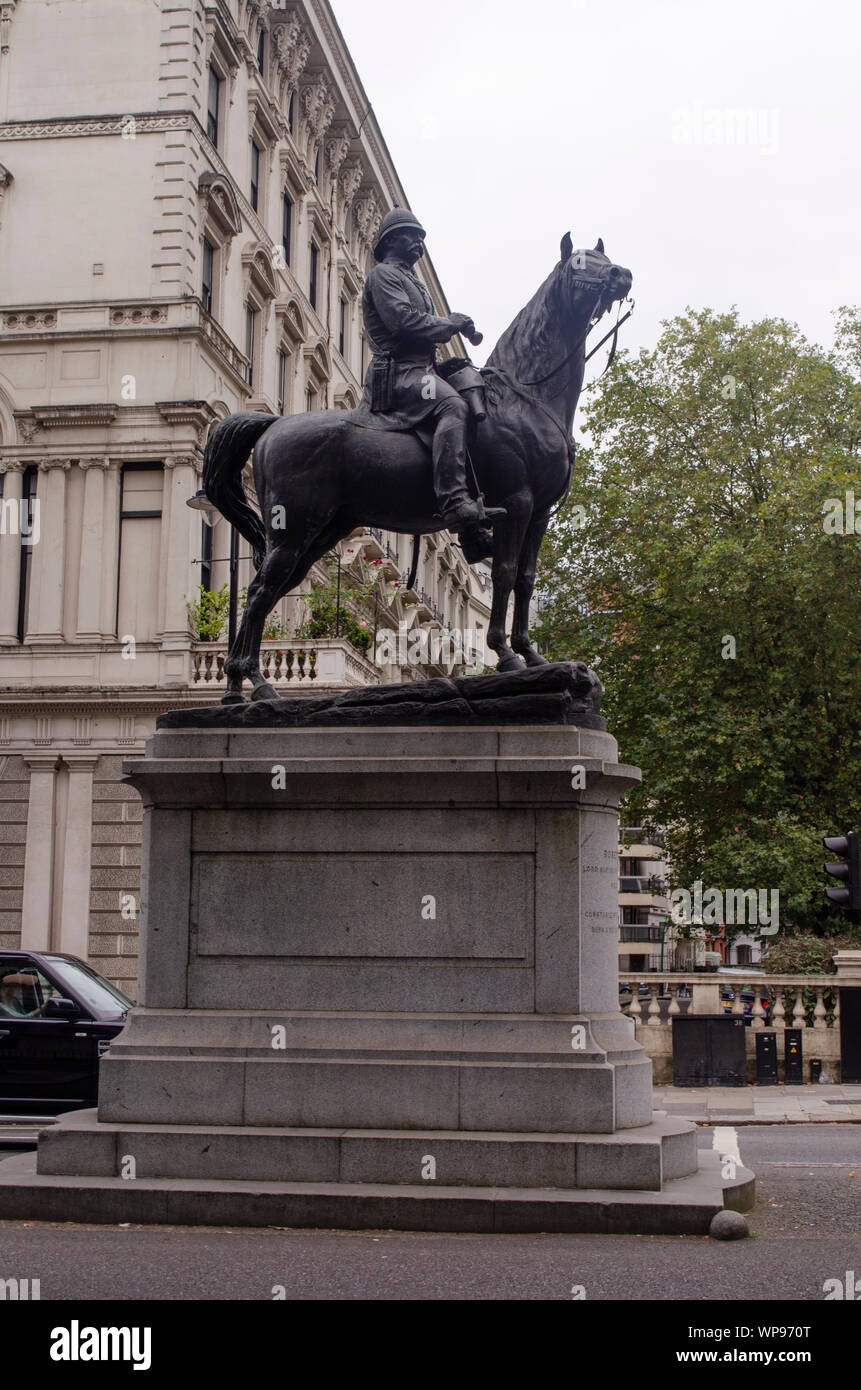 Sir Robert Cornelis Napier, 1er baron Napier de Magdala, statue, Kensigton Londres. Banque D'Images