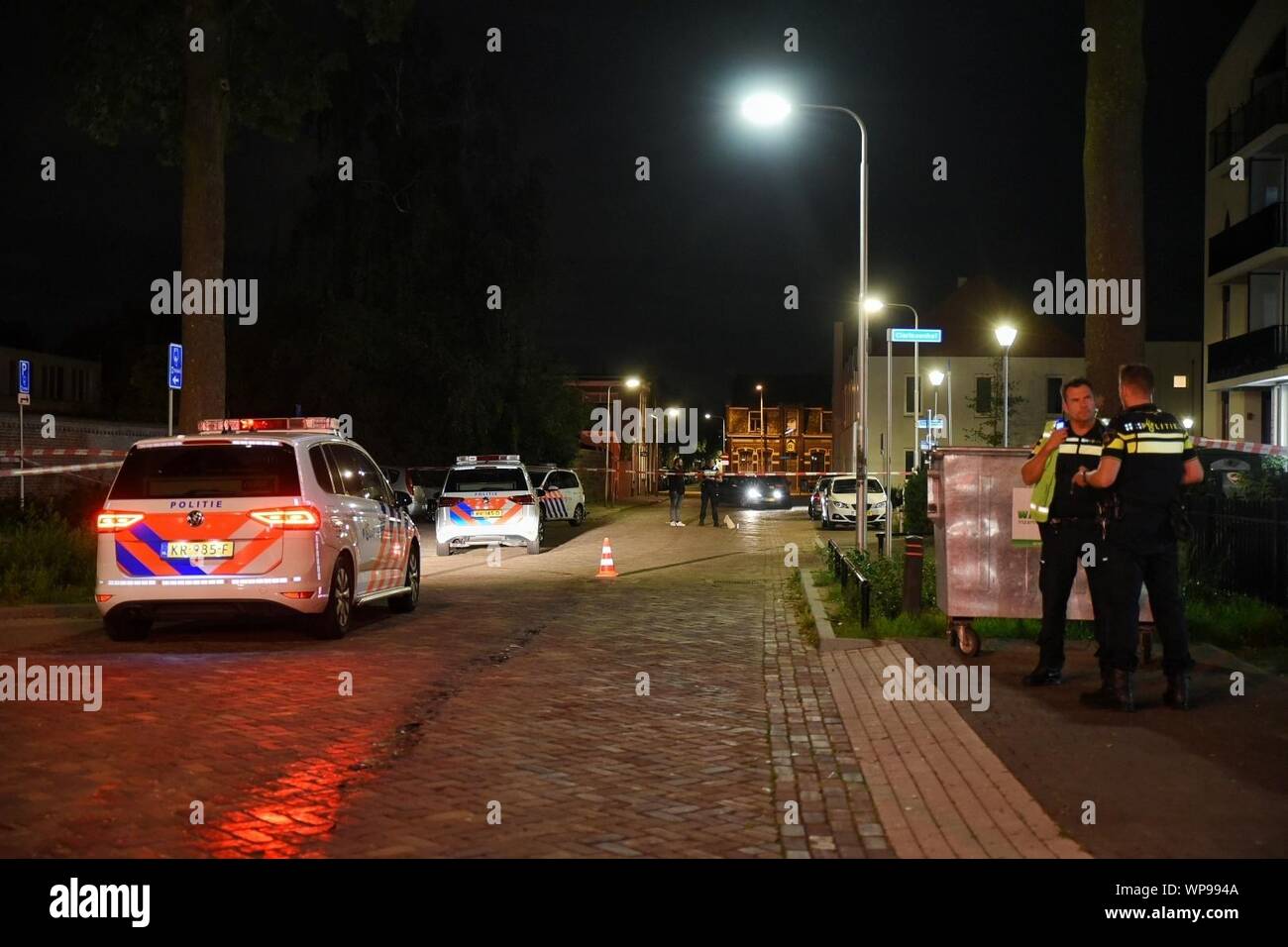 TILBURG, Pays-Bas. 07Th Sep 2019. dutchnews, lecteurs de l'homme sur les incendies d'agent, d'échapper à des tirs au crédit voiture : Pro Shots/Alamy Live News Banque D'Images
