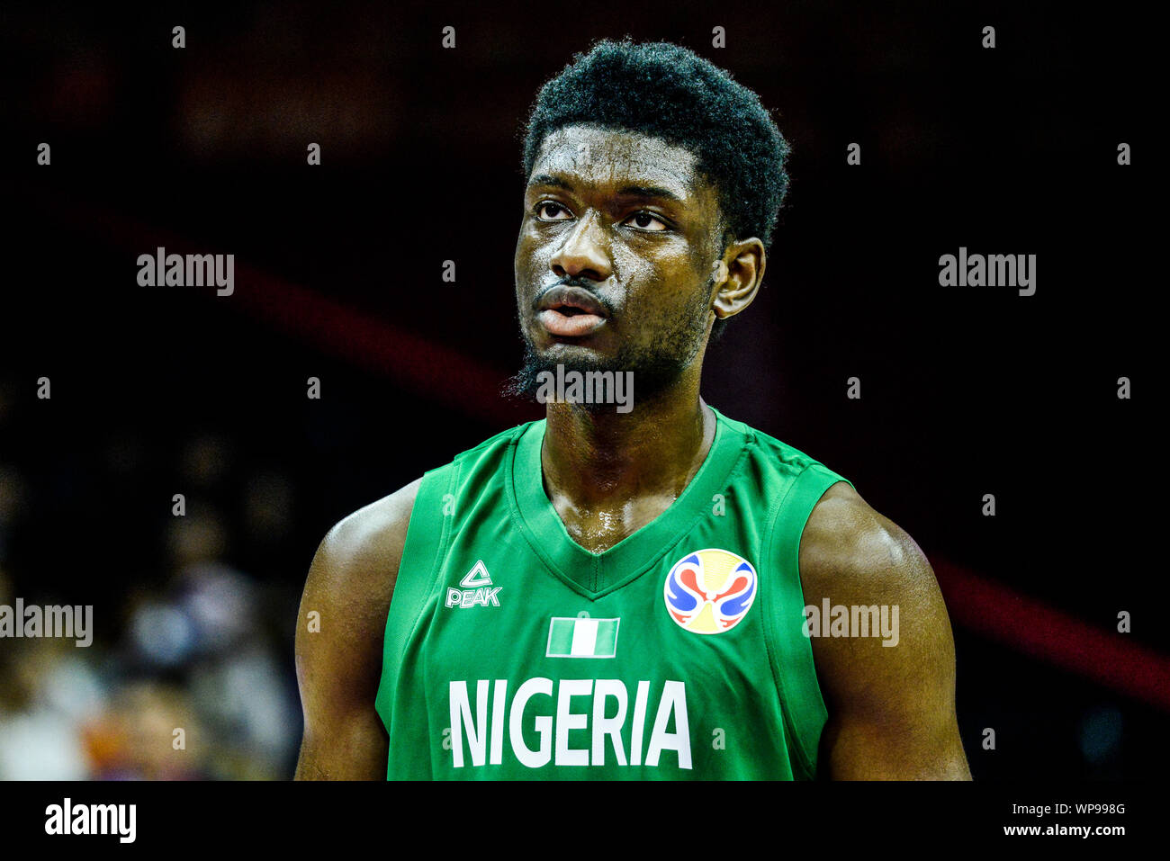 Chimezie Metu (Nigéria). Coupe du Monde de Basket-ball de la FIBA, Chine 2019. Premier tour Banque D'Images