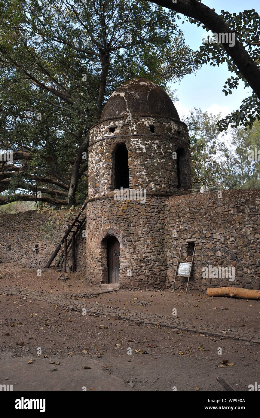 La baignoire Fasilides à Gondar Banque D'Images