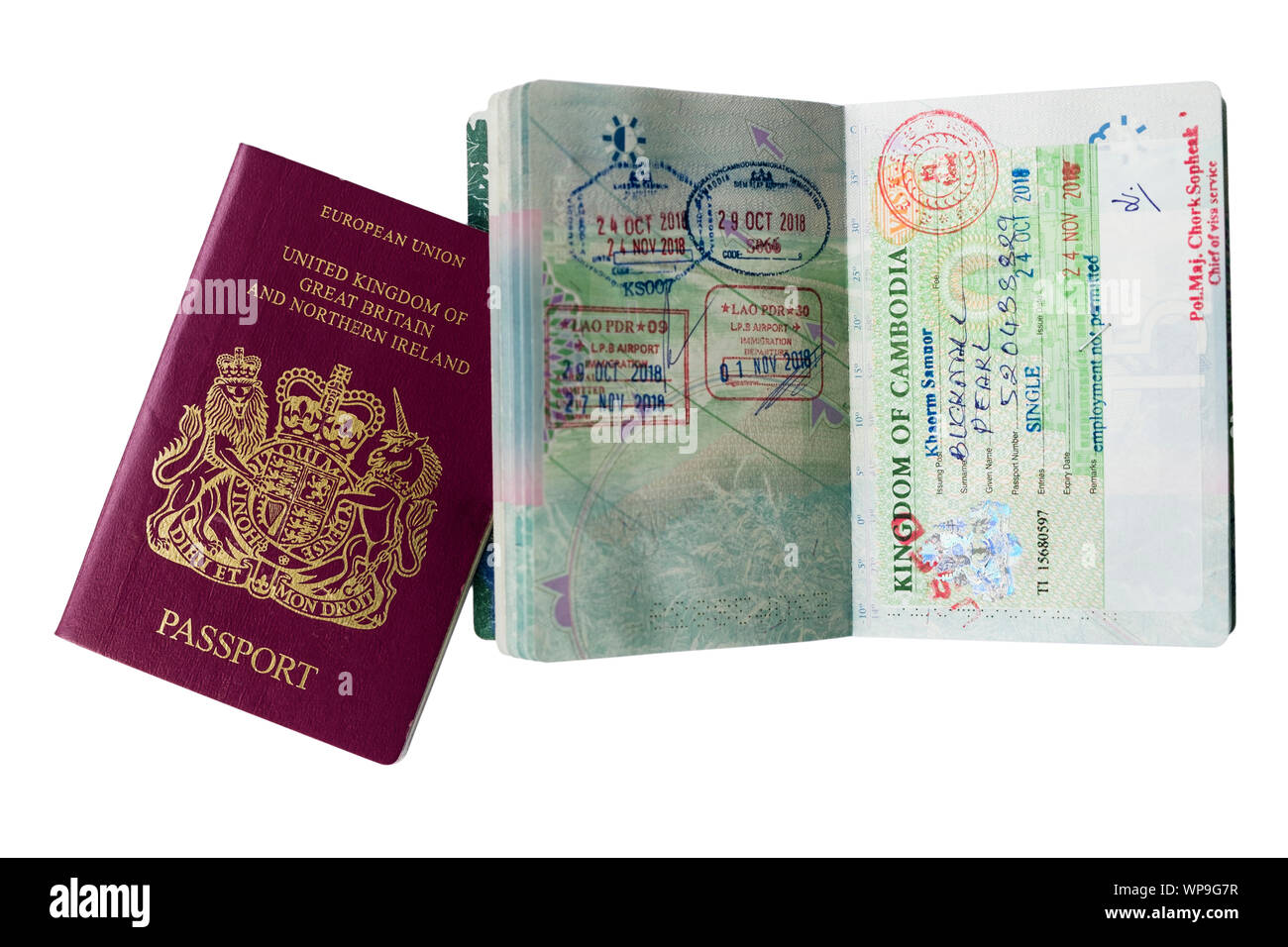 Visas and passport documents Banque de photographies et d'images à haute  résolution - Alamy