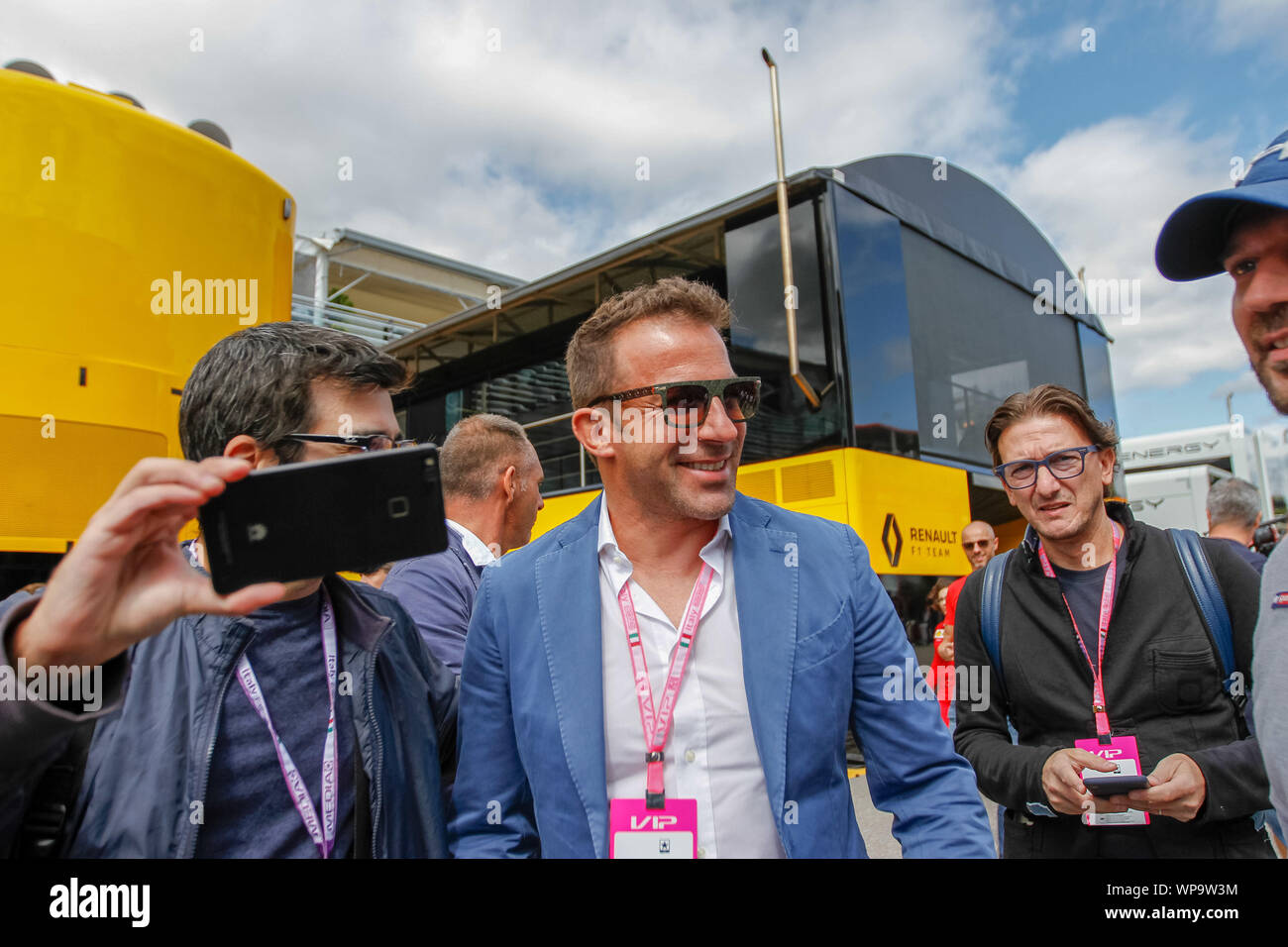 Monza, Italie. 8e Sept 2019. ALESSANDRO DE PIERO (ITA) EX GIOCATORE JUVENTUS Grand Prix au cours de la Heineken Italie 2019 - Dimanche - Paddock - Championnat de Formule 1 - Crédit : LPS/Alessio De Marco/Alamy Live News Banque D'Images