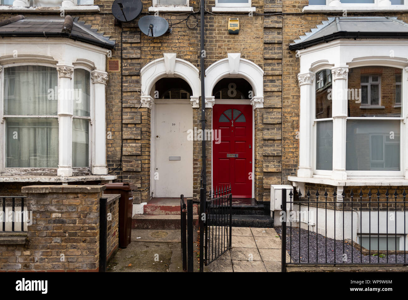 Maisons de quartier de Hackney à Londres, en Angleterre Banque D'Images