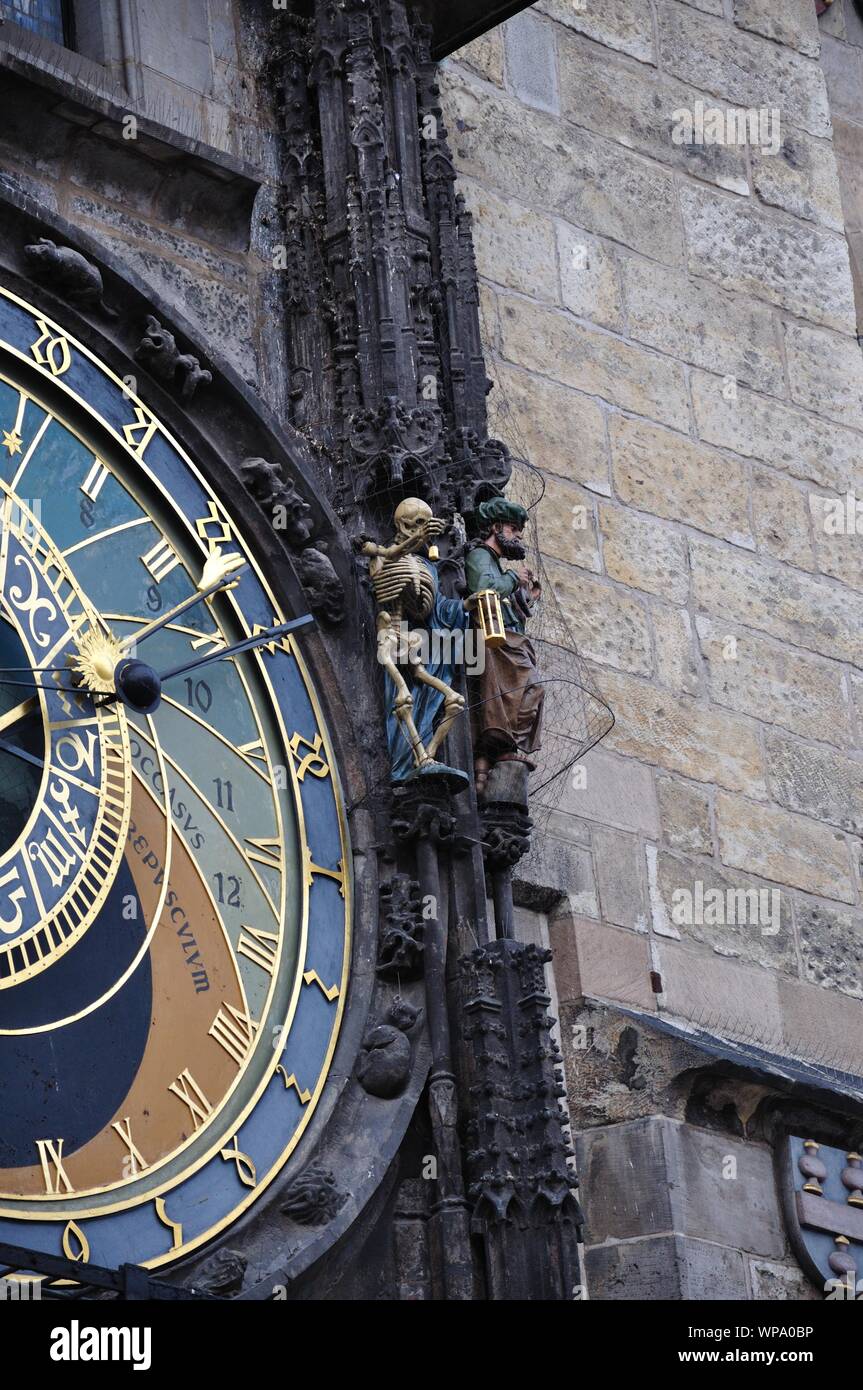 Die porsche astronomische Uhr in Prag Banque D'Images