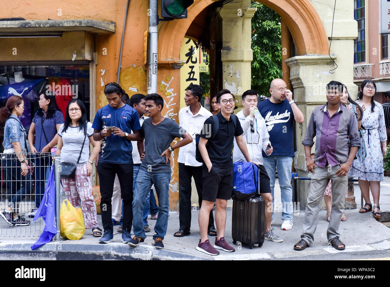 Les piétons Kuala Lumpur Banque D'Images