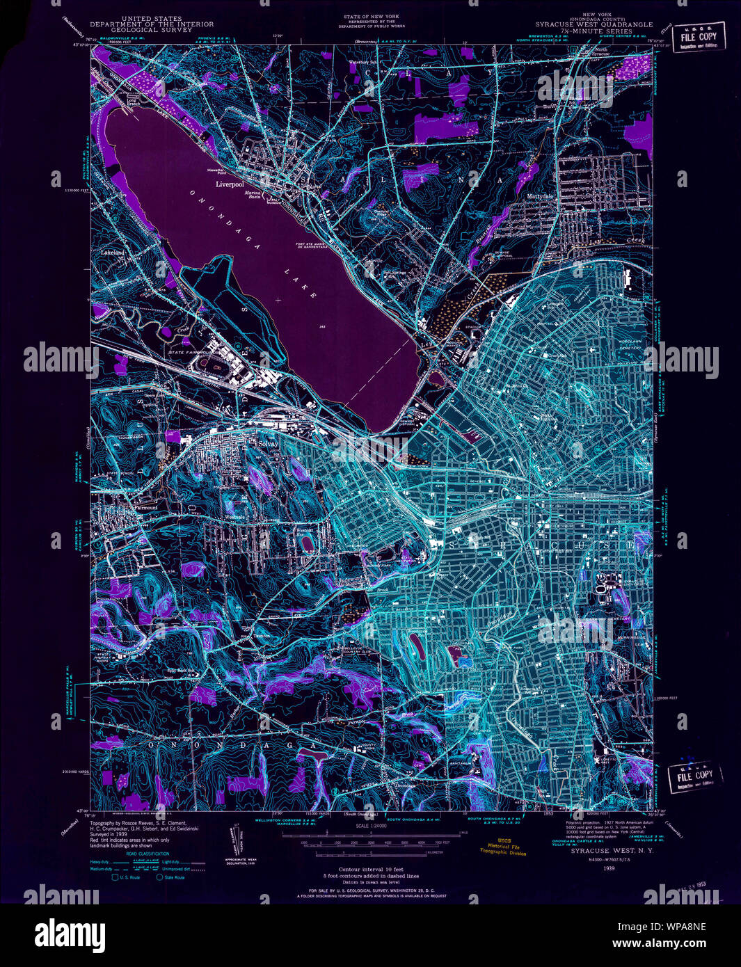 New York NY Syracuse West 1399521939 24000 Restauration inversé Banque D'Images