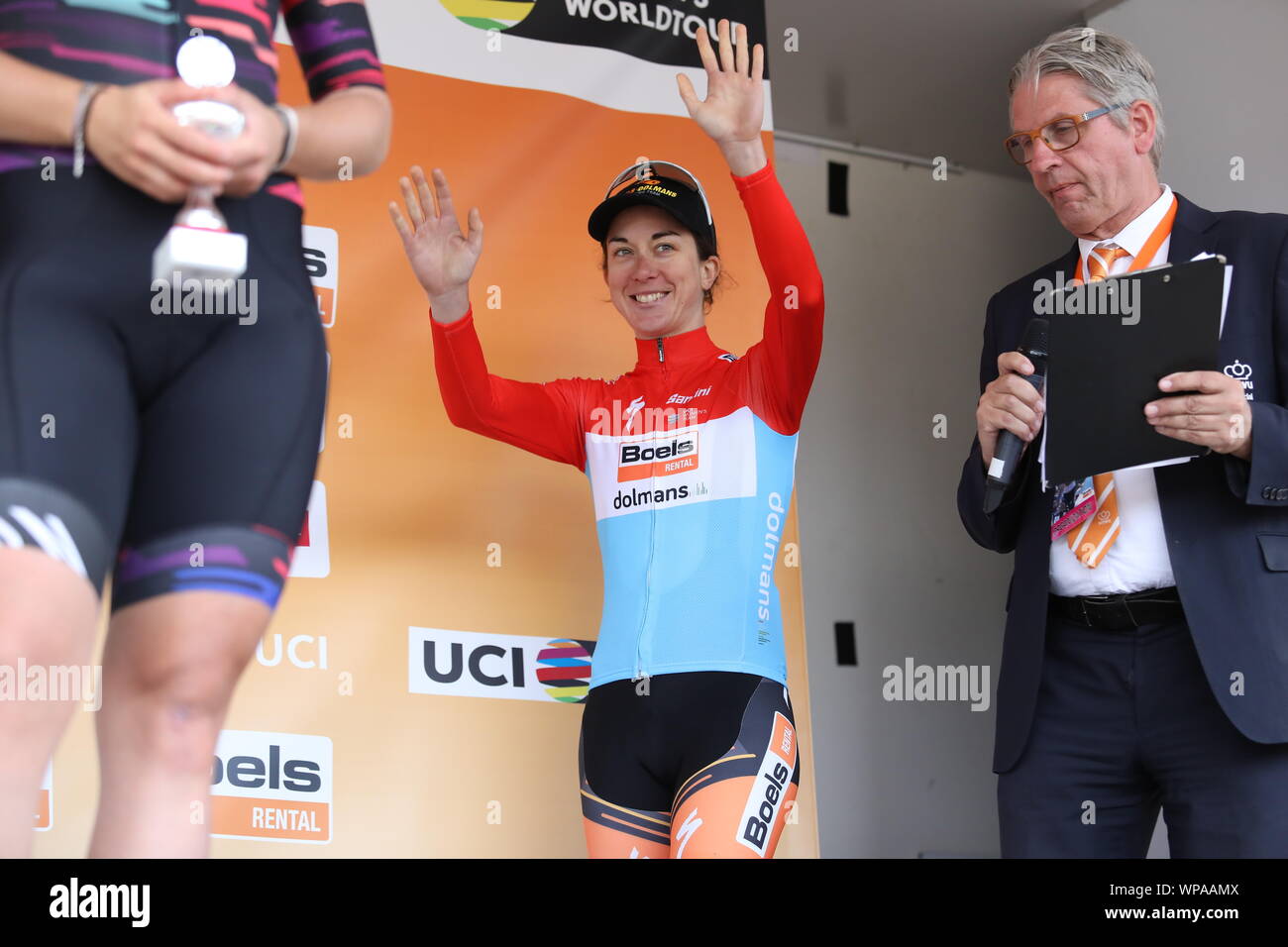 Arnhem, Pays-Bas. 05Th Sep 2019. ARNHEM - 08-09-2019, randonnée à vélo, Boels Mesdames Tour, Etappe 5, Christine majerus remporte Boels Mesdames Tour Crédit : Pro Shots/Alamy Live News Banque D'Images