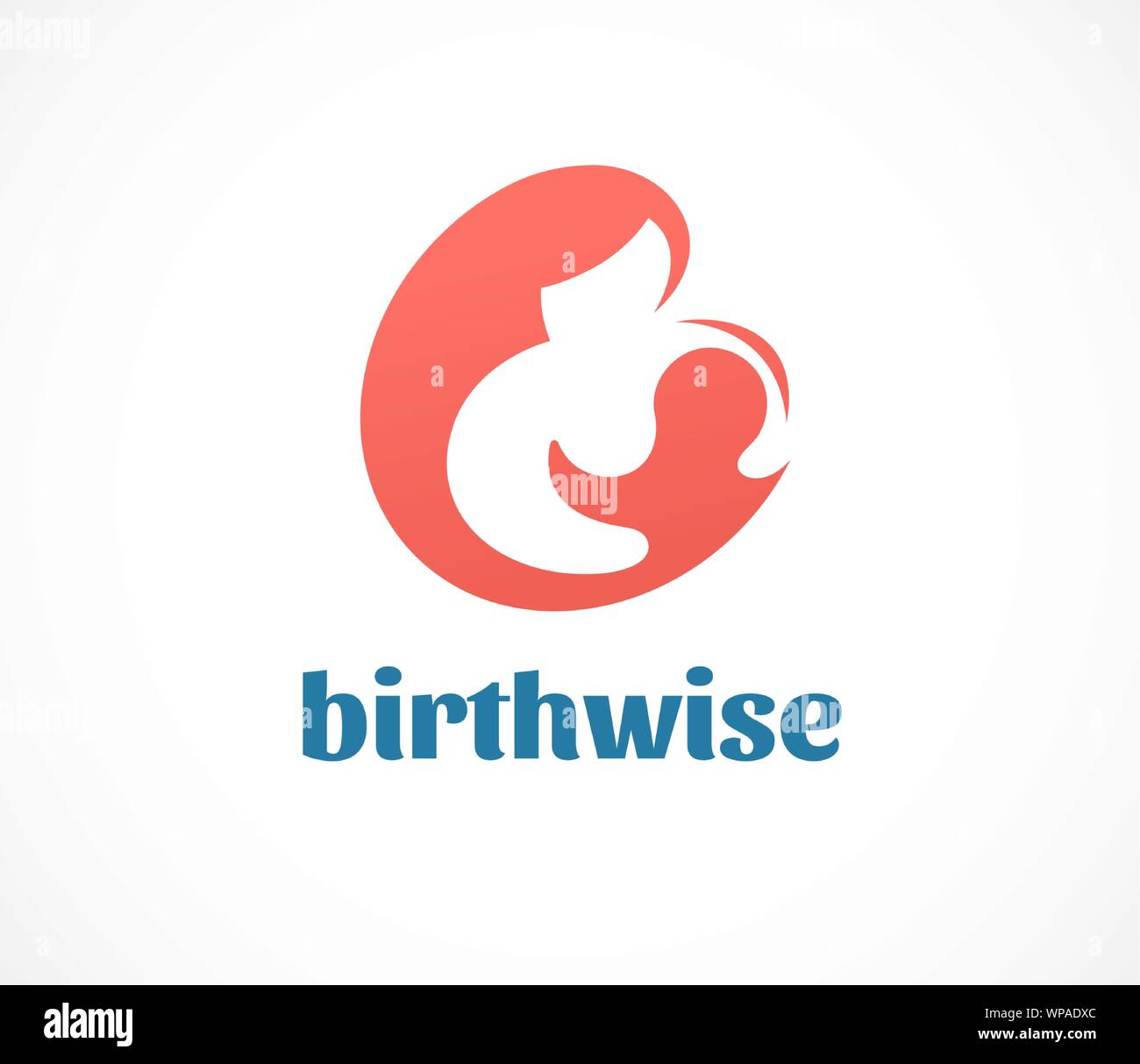 Naissance, grossesse, famille et soins bébé logo et symbole. Conception vectorielle Illustration de Vecteur