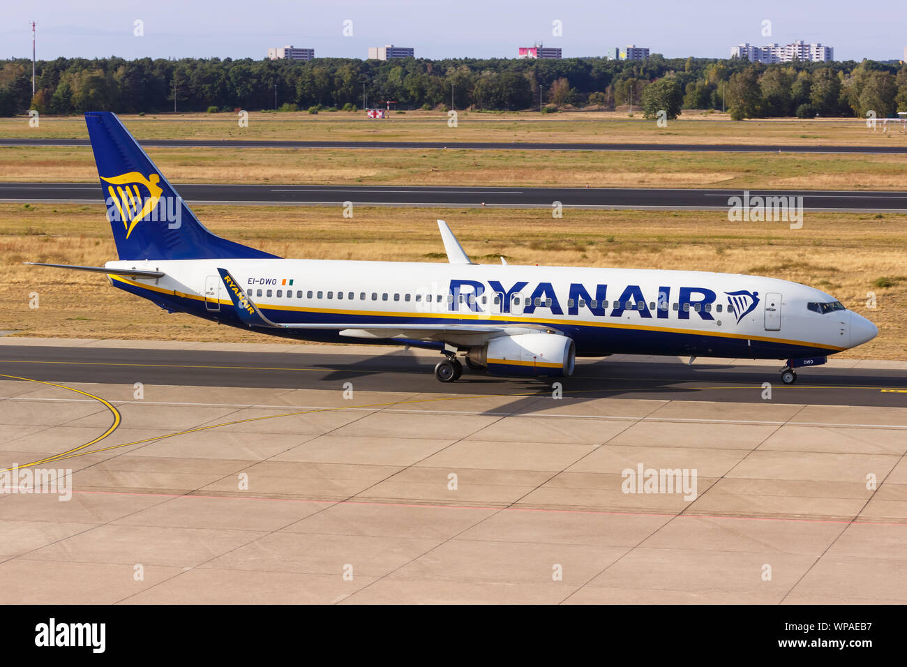 Berlin, Allemagne - 11 septembre 2018 : Ryanair Boeing 737 avion à l'aéroport Tegel de Berlin (TXL) en Allemagne. Banque D'Images