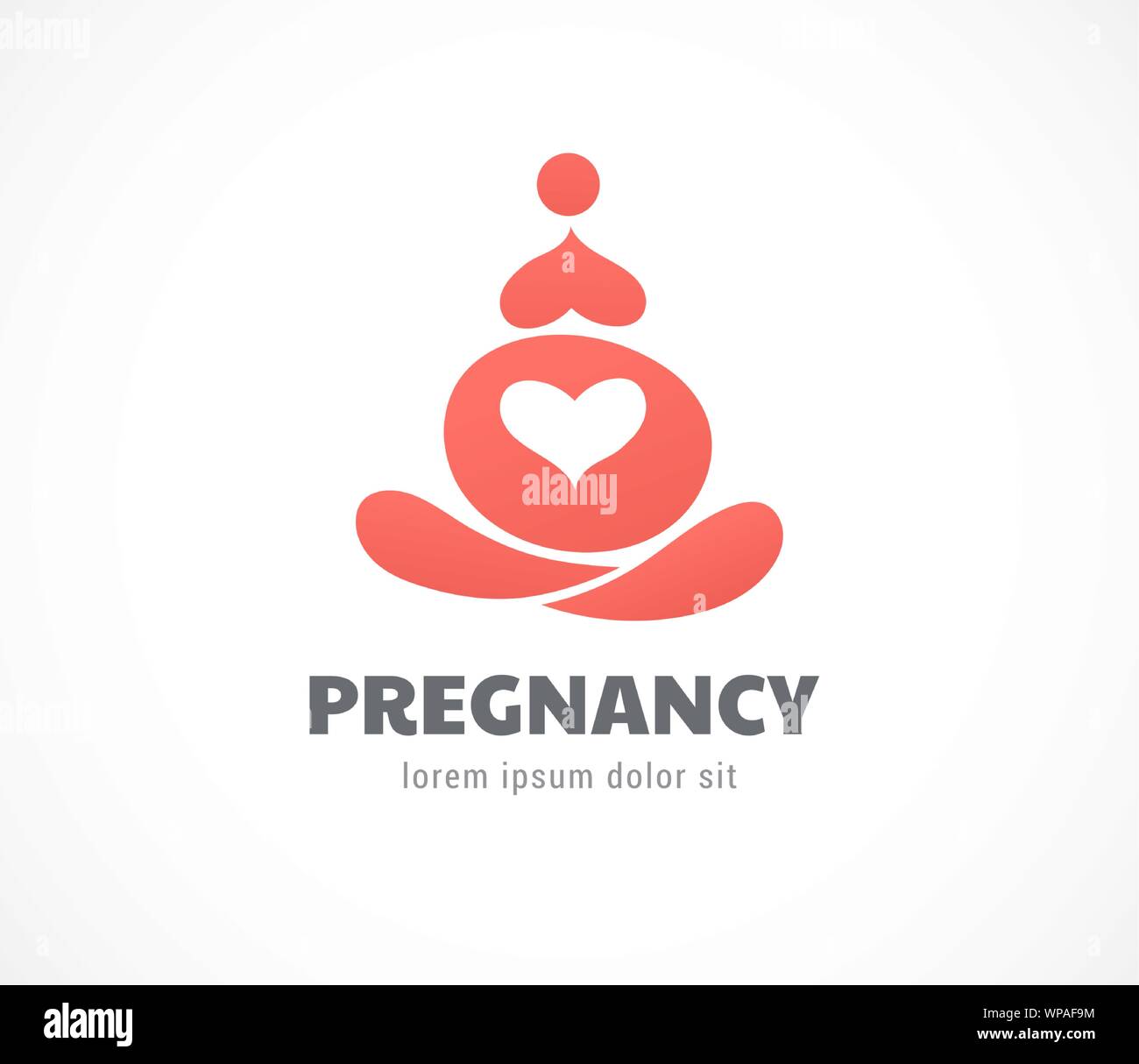 Naissance, grossesse, famille et soins bébé logo et symbole. Conception vectorielle Illustration de Vecteur