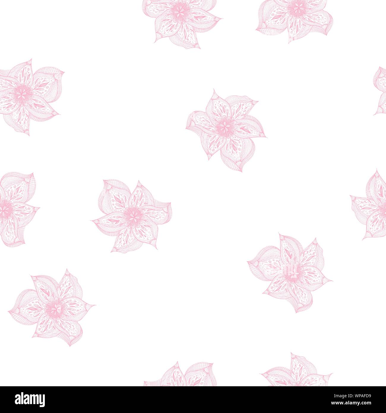 Modèle de résumé transparente orchidée dessiné à la main. Fleurs rétro contour main orchidée, grande conception pour tout usage. Contours vecteur. Arrière-plan de la nature. T Illustration de Vecteur