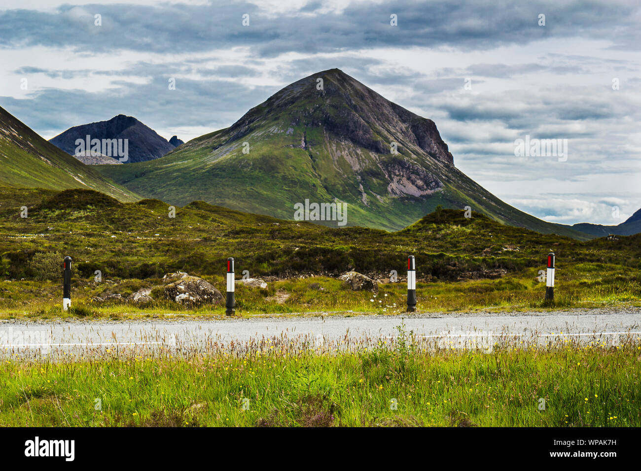 Les Cuillin, Skye road Banque D'Images